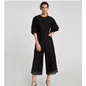 Zara- Lace Black Jumpsuit